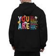 You Are Smart Brave Strong Kind Loved Motivation Teacher Kid Men's Hoodie Back Print, trending gift