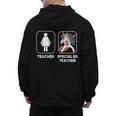 Special Ed Teacher Dabbing Unicorn Teacher Women Men's Hoodie Back Print, trending gift Special Ed Teacher Dabbing Unicorn Teacher Women Men's Hoodie Back Print, trending gift