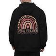 Special Education Shirt Teacher SPED Leopard Boho Rainbow Men's Hoodie Back Print, trending gift Special Education Shirt Teacher SPED Leopard Boho Rainbow Men's Hoodie Back Print, trending gift