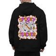 Spooky Teacher Ghost Pencil Teacher Halloween Teacher Men's Hoodie Back Print, trending gift