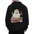 Spooky Teacher Groovy Retro Ghost Teacher Halloween 2023 For Men Women Kids Men's Hoodie Back Print, Groovy Teacher Gifts, trending gift Spooky Teacher Groovy Retro Ghost Teacher Halloween 2023 For Men Women Kids Men's Hoodie Back Print, Groovy Teacher Gifts, trending gift