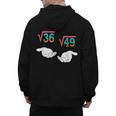 Square Root 36 49 Meme 67 Ice Cream Drip Math Teacher Tee Men's Hoodie Back Print, trending gift