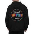 Student Support Team Counselor Social Worker Teacher Crew Men's Hoodie Back Print, trending gift