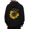 Sunflower Puzzle Pieces Autism Awareness For Mom Teacher For Women Men's Hoodie Back Print, Couple Gifts, trending gift