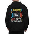 I Survived 67 Days Of School 67 Teacher Squad Matching Men's Hoodie Back Print, trending gift