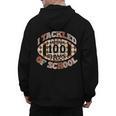 I Tackled 100 Days Of School Football Boys Girls Teachers Men's Hoodie Back Print, trending gift