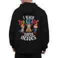 I Teach 2nd Grade Superheroes Back To School Teacher Men Women Girls Kids Men's Hoodie Back Print, 2nd Grade Teacher Gifts, trending gift
