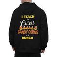 I Teach The Cutest Candy Corn In The Patch Teacher Halloween Men's Hoodie Back Print, trending gift