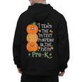 I Teach The Cutest Pumpkins In Patch Pre-K Halloween Teacher Men's Hoodie Back Print, trending gift
