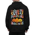 I Teach The Cutest Pumpkins In The Patch Teacher Men's Hoodie Back Print, trending gift