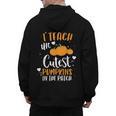 I Teach The Cutest Pumpkins In The Patch Teacher School For Men Women Kids Men's Hoodie Back Print, trending gift