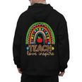 Teach Love Inspire Rainbow Leopard Cheetah Print Teacher Men's Hoodie Back Print, trending gift Teach Love Inspire Rainbow Leopard Cheetah Print Teacher Men's Hoodie Back Print, trending gift