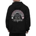 Teach Love Inspire Teacher Men's Hoodie Back Print, trending gift