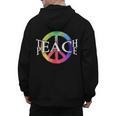 Teach Peace For Teachers And Educators Counselor Men's Hoodie Back Print, trending gift Teach Peace For Teachers And Educators Counselor Men's Hoodie Back Print, trending gift