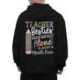 Teacher Besties Because Going Crazy Alone Is Not As Much Fun Men's Hoodie Back Print, trending gift