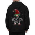 Teacher Gnome Xmas Family Matching Plaid Christmas Gnomes Men's Hoodie Back Print, trending gift Teacher Gnome Xmas Family Matching Plaid Christmas Gnomes Men's Hoodie Back Print, trending gift