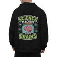 Teacher Halloween Costume Science Teachers Love Brains Men's Hoodie Back Print, Science Teacher Gifts, trending gift