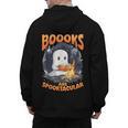 Teacher Halloween Ghost Reading Book Animal Boooks Are Men's Hoodie Back Print, trending gift Teacher Halloween Ghost Reading Book Animal Boooks Are Men's Hoodie Back Print, trending gift