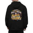 Teacher Halloween School Bus Driver Cute Ghost Witch Party Men's Hoodie Back Print, trending gift