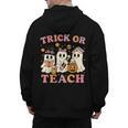 Teacher Halloween Trick Or Teach Cute Ghost Coffee Pumpkins Men's Hoodie Back Print, trending gift Teacher Halloween Trick Or Teach Cute Ghost Coffee Pumpkins Men's Hoodie Back Print, trending gift