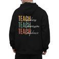 Teacher Kindness Compassion Confidence Teaching Men's Hoodie Back Print, trending gift Teacher Kindness Compassion Confidence Teaching Men's Hoodie Back Print, trending gift