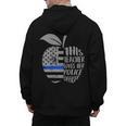 This Teacher Loves Her Police Officer Wife Saying Men's Hoodie Back Print, trending gift