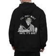 Teacher Skeleton Messy Bun I'Ll Just Wait Until Its Quiet Men's Hoodie Back Print, trending gift Teacher Skeleton Messy Bun I'Ll Just Wait Until Its Quiet Men's Hoodie Back Print, trending gift
