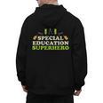Teacher Superhero Student Educator Special Education Men's Hoodie Back Print, trending gift