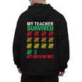 My Teacher Survived 67 Days Of Me School Kids Costume Men's Hoodie Back Print, trending gift My Teacher Survived 67 Days Of Me School Kids Costume Men's Hoodie Back Print, trending gift
