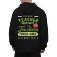 Teacher Teaching Assistant Aide Hero Men's Hoodie Back Print, trending gift