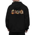 Teacher Thanksgiving Women Autumn Fall Halloween Pumpkin Tee Men's Hoodie Back Print, trending gift