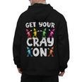 Teacher's Get Your Cray On Dabbing Crayons Men's Hoodie Back Print, trending gift Teacher's Get Your Cray On Dabbing Crayons Men's Hoodie Back Print, trending gift