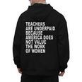 Teachers Are Underpaid Because America Does Not Value Men Women Men's Hoodie Back Print, trending gift Teachers Are Underpaid Because America Does Not Value Men Women Men's Hoodie Back Print, trending gift