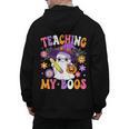 Teaching My Boos Teacher Ghost Teach Halloween Teacher Men's Hoodie Back Print, trending gift