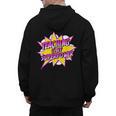 Teaching Is My Superpower Retro Comic Super Teacher Men's Hoodie Back Print, Super Teacher Gifts, trending gift