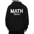 TeeArt Math Mathematics Queen Math Teacher Men's Hoodie Back Print, trending gift
