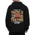 Test Day State Football Tackle Testing Day Sports Teacher Men's Hoodie Back Print, trending gift