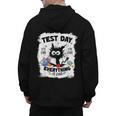 Test Day Stressed Cat Teacher Student Kids Testing Day Men's Hoodie Back Print, trending gift