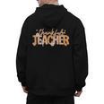 Thankful Teacher Autumn Fall Teacher Thanksgiving Youth Men's Hoodie Back Print, trending gift