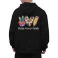 Tie Dye Hippie Peace Love Teach Teacher Appreciation Men's Hoodie Back Print, trending gift Tie Dye Hippie Peace Love Teach Teacher Appreciation Men's Hoodie Back Print, trending gift