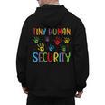 Tiny Human Security Preschool Childcare Teacher Babysitters Men's Hoodie Back Print, trending gift