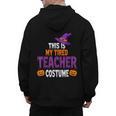 Tired Teacher Costume For Halloween Teachers Men's Hoodie Back Print, trending gift Tired Teacher Costume For Halloween Teachers Men's Hoodie Back Print, trending gift