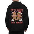 Tis The Season Reading Christmas Shirt Book Lovers Teacher Men's Hoodie Back Print, trending gift