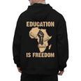 History Education Is Freedom African Map Black Teacher Men's Hoodie Back Print, History Teacher Gifts, trending gift History Education Is Freedom African Map Black Teacher Men's Hoodie Back Print, History Teacher Gifts, trending gift