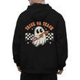 Trick Or Teach Groovy Retro Ghost Halloween Teacher Kids Men's Hoodie Back Print, Groovy Teacher Gifts, trending gift Trick Or Teach Groovy Retro Ghost Halloween Teacher Kids Men's Hoodie Back Print, Groovy Teacher Gifts, trending gift