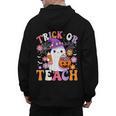 Trick Or Teach Groovy Teacher Ghost Halloween Teacher Men's Hoodie Back Print, Groovy Teacher Gifts, trending gift Trick Or Teach Groovy Teacher Ghost Halloween Teacher Men's Hoodie Back Print, Groovy Teacher Gifts, trending gift