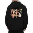 Trick Or Teach Pumpkin Candy Corn Ghost Halloween Teacher Men's Hoodie Back Print, trending gift Trick Or Teach Pumpkin Candy Corn Ghost Halloween Teacher Men's Hoodie Back Print, trending gift