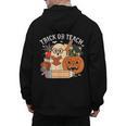 Trick Or Teach Retro Halloween Teacher Women Men Costume Men's Hoodie Back Print, trending gift Trick Or Teach Retro Halloween Teacher Women Men Costume Men's Hoodie Back Print, trending gift