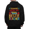 Twinning With My Bestie Teacher Boy Spirit Week Twin Day Men's Hoodie Back Print, trending gift