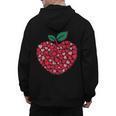 Valentines Day Teacher Hearts Apple Love Teach Women Men Men's Hoodie Back Print, trending gift